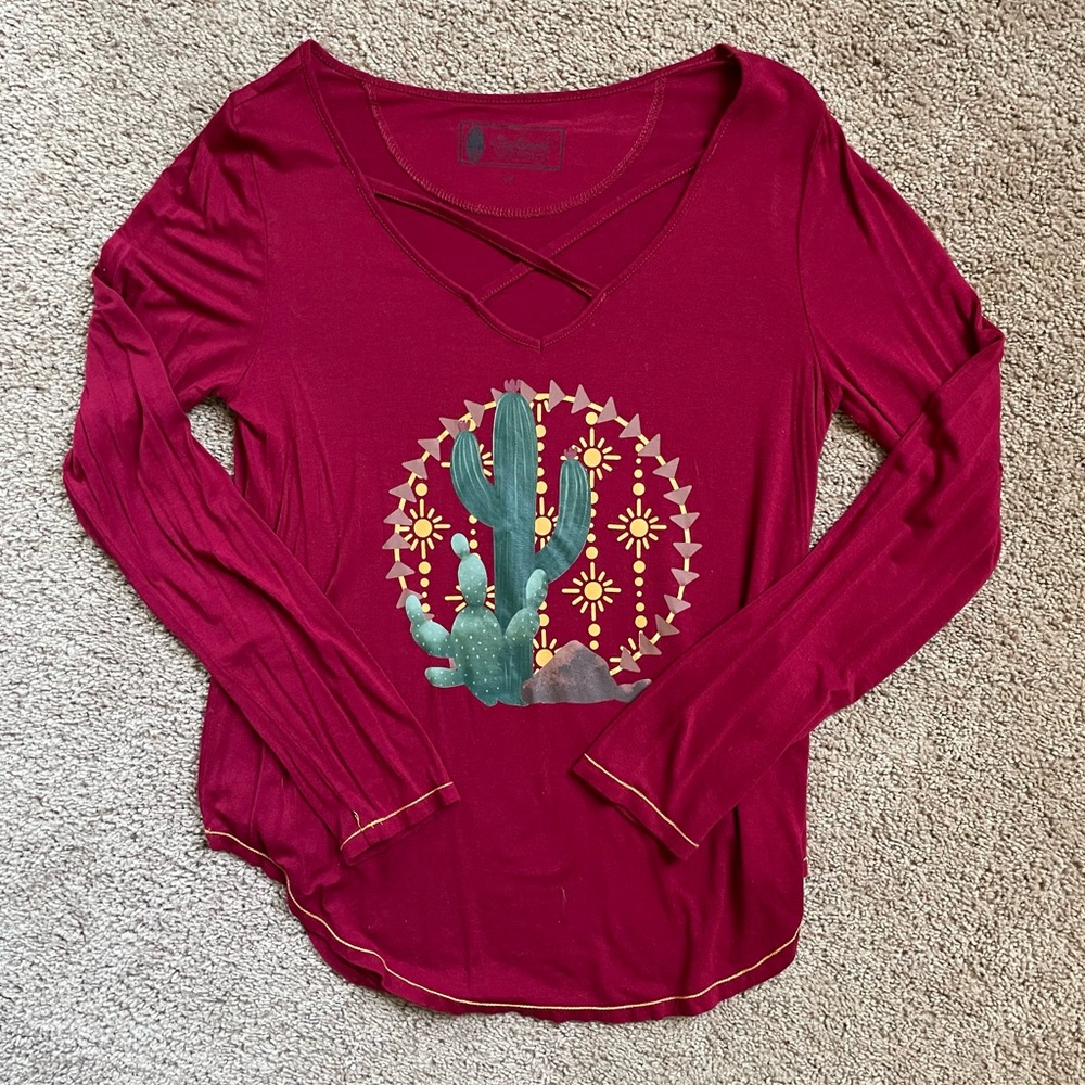 Womens Outback Trading Company Long Sleeve Shirt